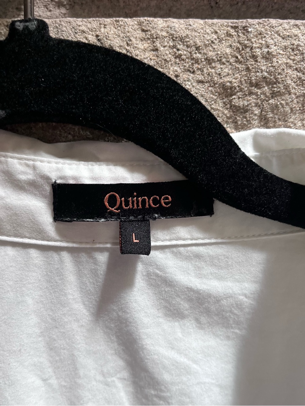 100% Organic Cotton Poplin Long Sleeve Shirt White Large - Picture 5 of 13